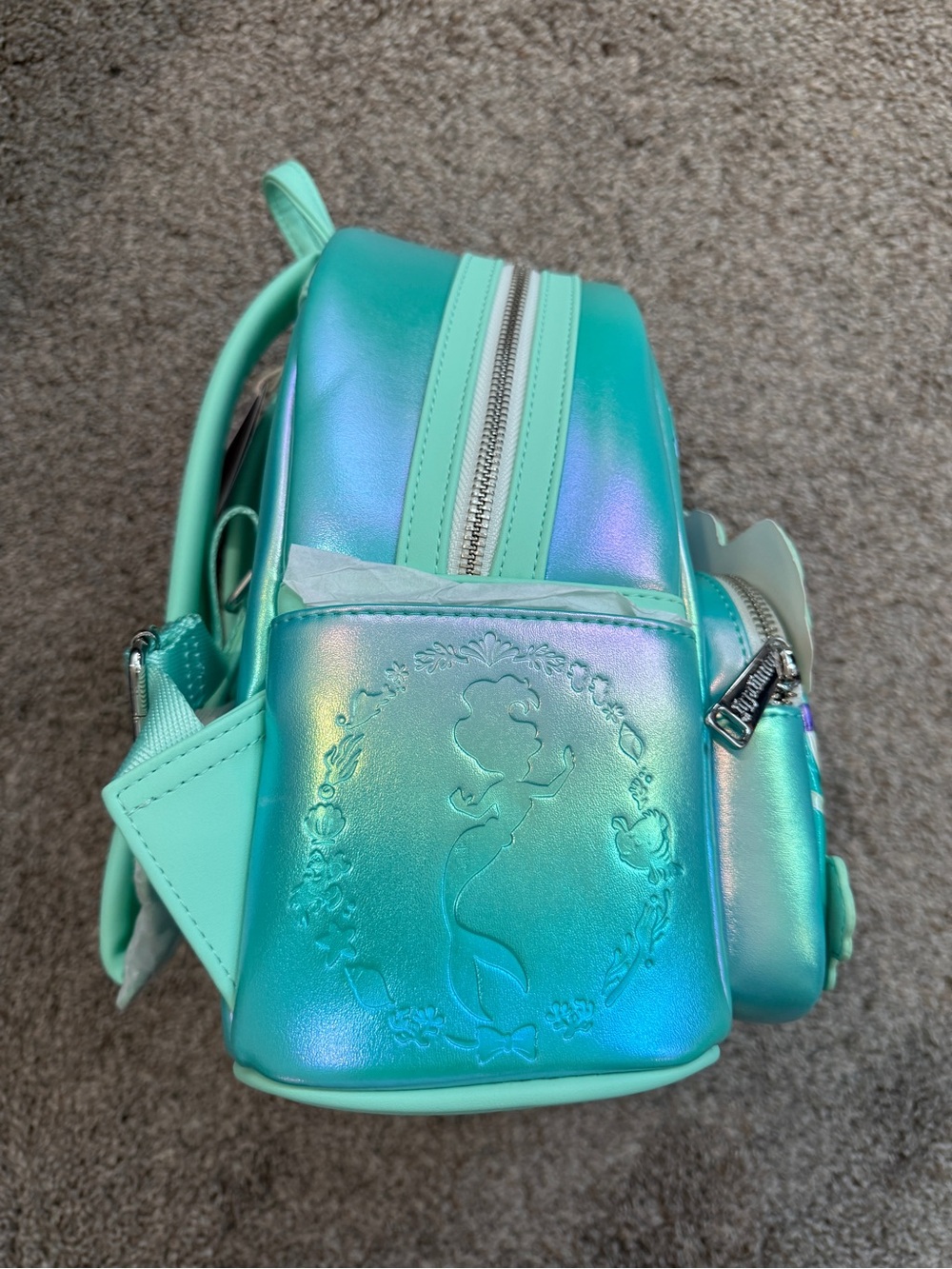 ✨ NWT Loungefly Disney The Little Mermaid Ariel Cake Mini Backpack ✨ - Picture 9 of 14